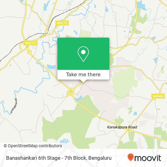 Banashankari 6th Stage - 7th Block map