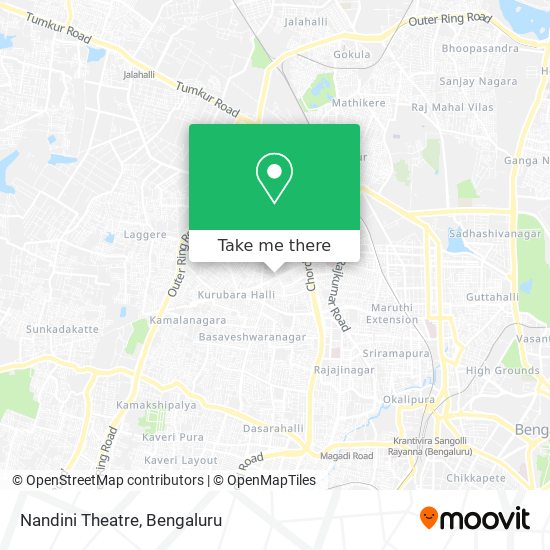 Nandini Theatre map