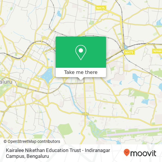 Kairalee Nikethan Education Trust - Indiranagar Campus map