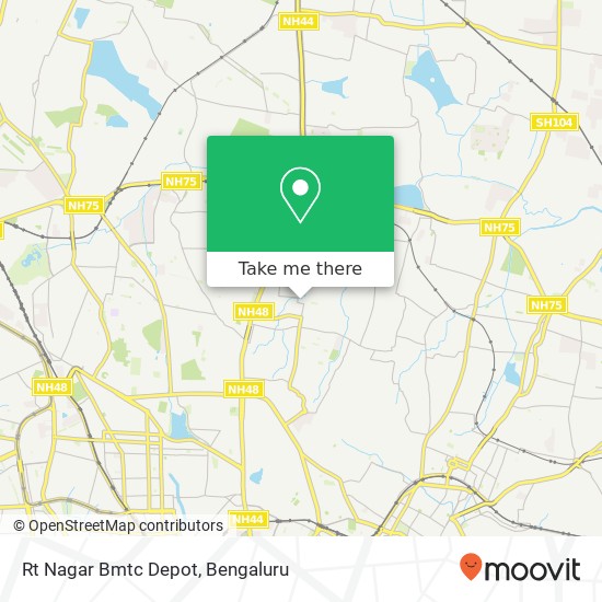 Rt Nagar Bmtc Depot map
