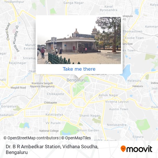 Dr. B R Ambedkar Station, Vidhana Soudha map