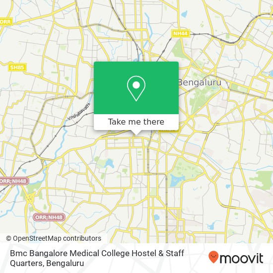 Bmc Bangalore Medical College Hostel & Staff Quarters map