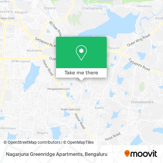 Nagarjuna Greenridge Apartments map