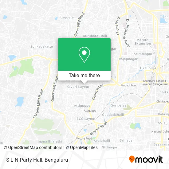 S L N Party Hall map