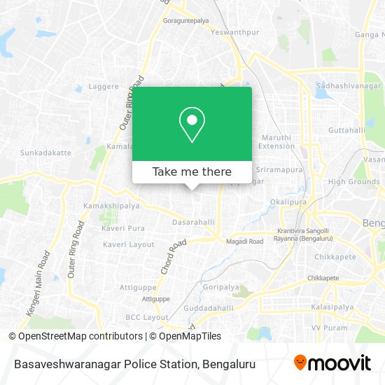 Basaveshwaranagar Police Station map
