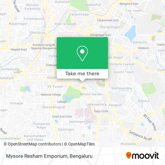 Mysore Resham Emporium map