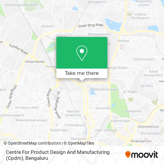 Centre For Product Design And Manufacturing (Cpdm) map