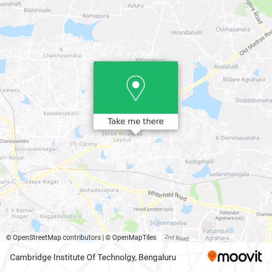Cambridge Institute Of Technolgy map