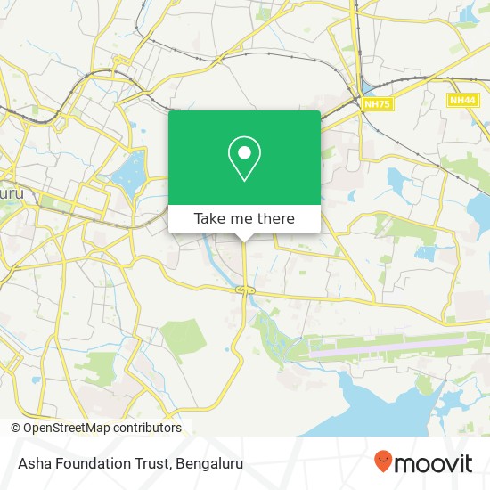 Asha Foundation Trust map