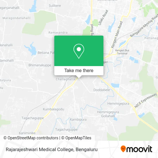 Rajarajeshwari Medical College map