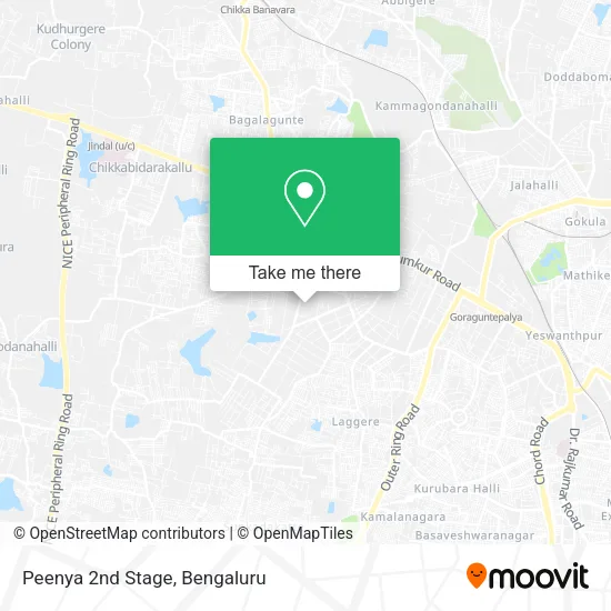 Peenya 2nd Stage map