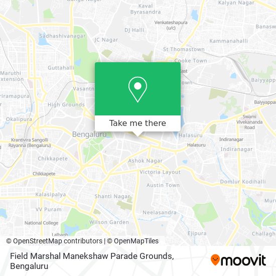 Field Marshal Manekshaw Parade Grounds map