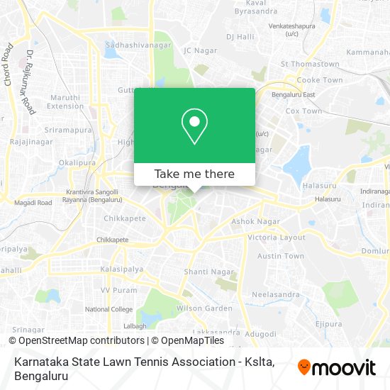 Karnataka State Lawn Tennis Association - Kslta map