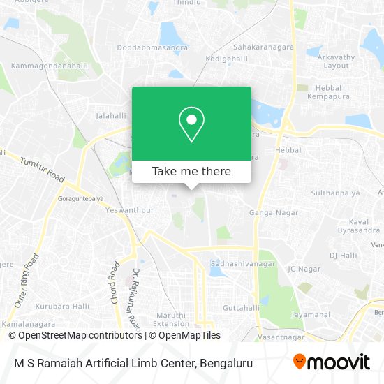 M S Ramaiah Artificial Limb Center map