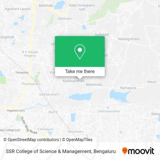 Ssr College Of Science & Management map