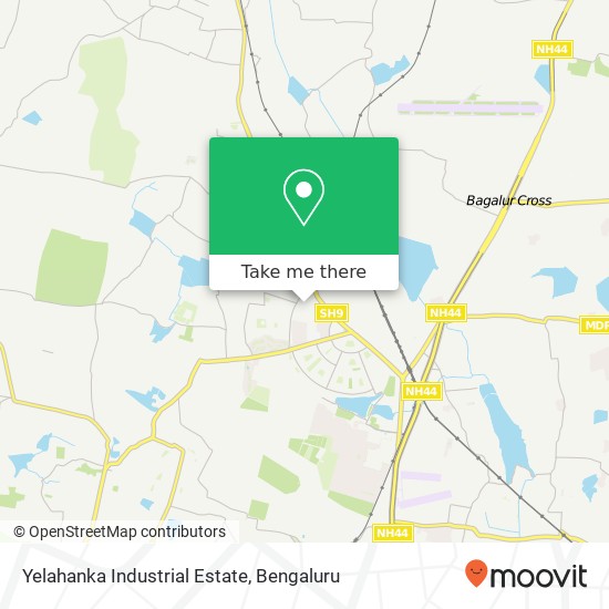 Yelahanka Industrial Estate map