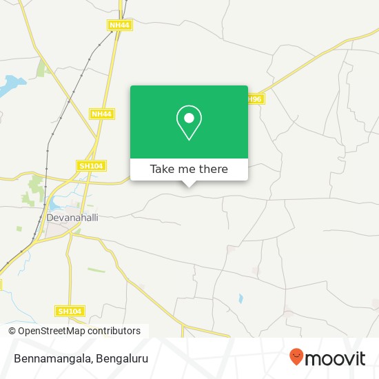 Bennamangala map