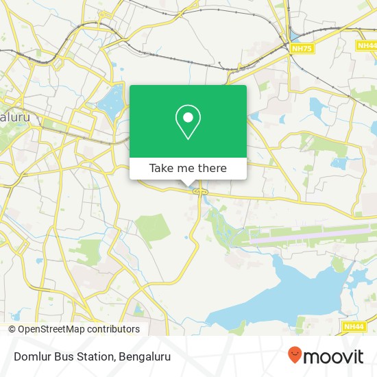 Domlur Bus Station map