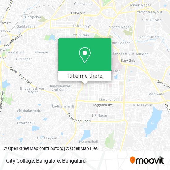 City College, Bangalore map