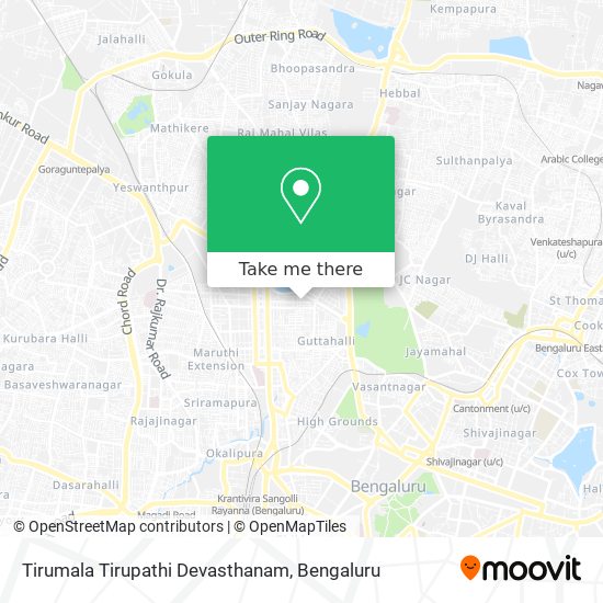 Tirumala Tirupathi Devasthanam map