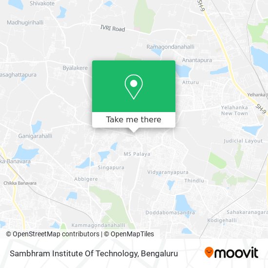 Sambhram Institute Of Technology map