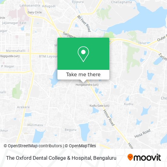 The Oxford Dental College & Hospital map