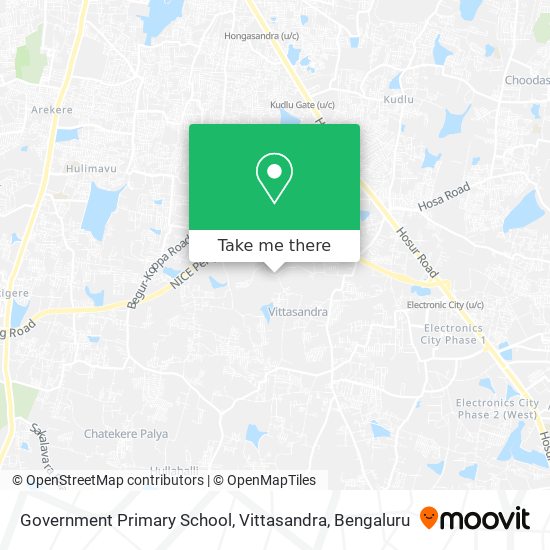 Government Primary School, Vittasandra map