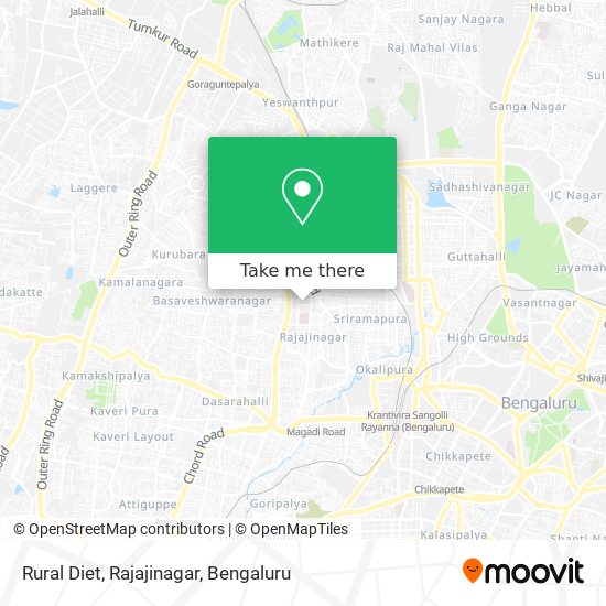 Rural Diet, Rajajinagar map