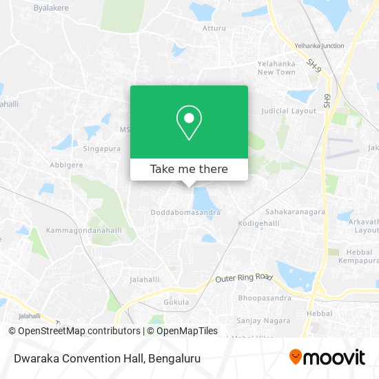 Dwaraka Convention Hall map