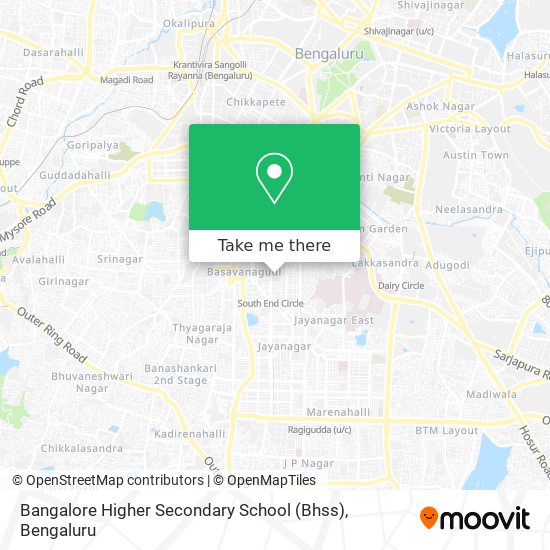 Bangalore Higher Secondary School (Bhss) map