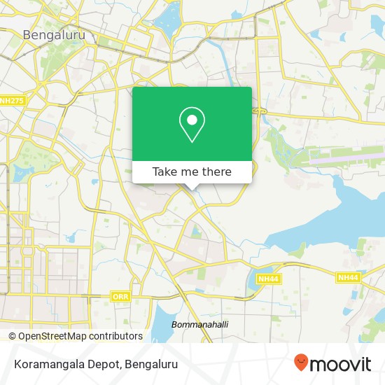 Koramangala Depot map
