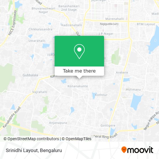 Srinidhi Layout map