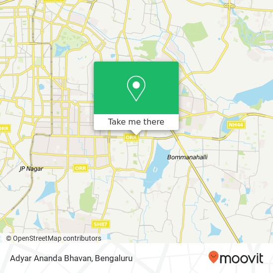 Adyar Ananda Bhavan map