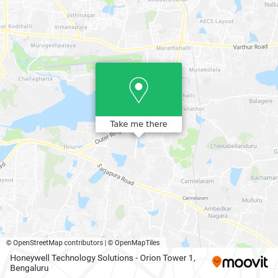 Honeywell Technology Solutions - Orion Tower 1 map
