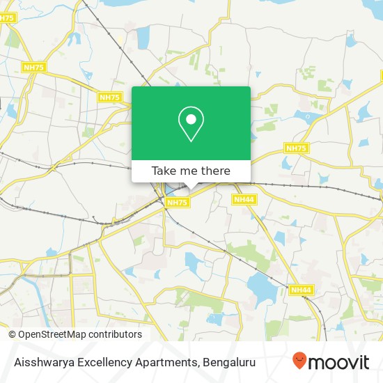 Aisshwarya Excellency Apartments map