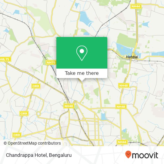 Chandrappa Hotel map