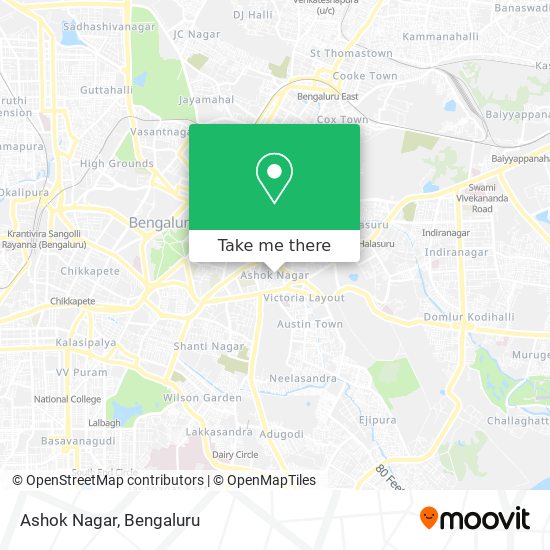 Ashok Nagar map