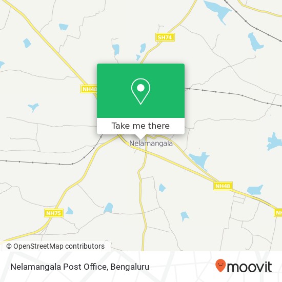 Nelamangala Post Office map