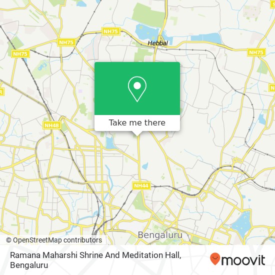 Ramana Maharshi Shrine And Meditation Hall map