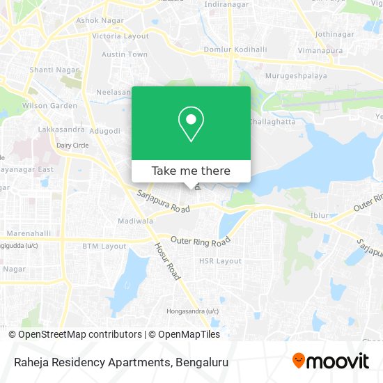 Raheja Residency Apartments map