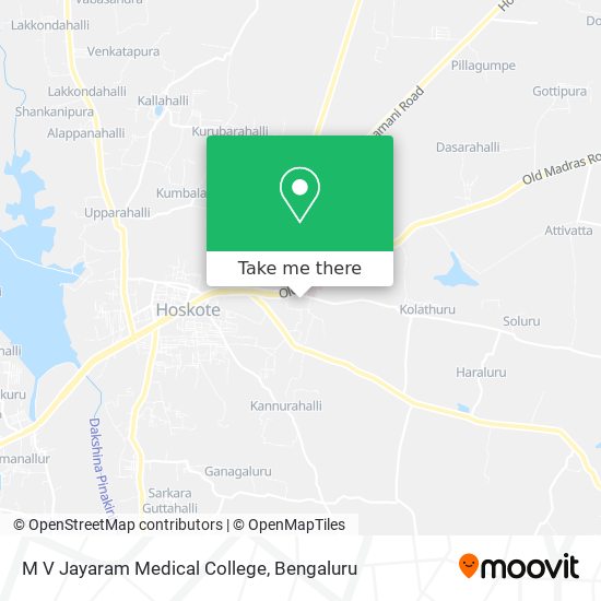 M V Jayaram Medical College map