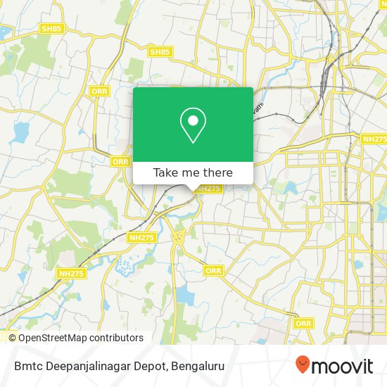 Bmtc Deepanjalinagar Depot map