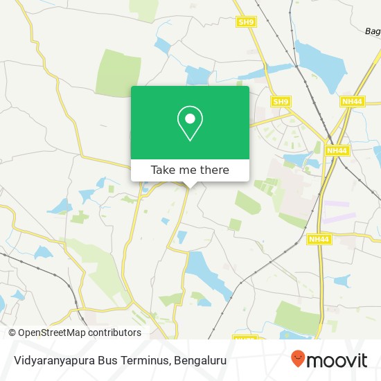 Vidyaranyapura Bus Terminus map