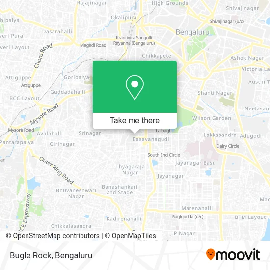 Bugle Rock map
