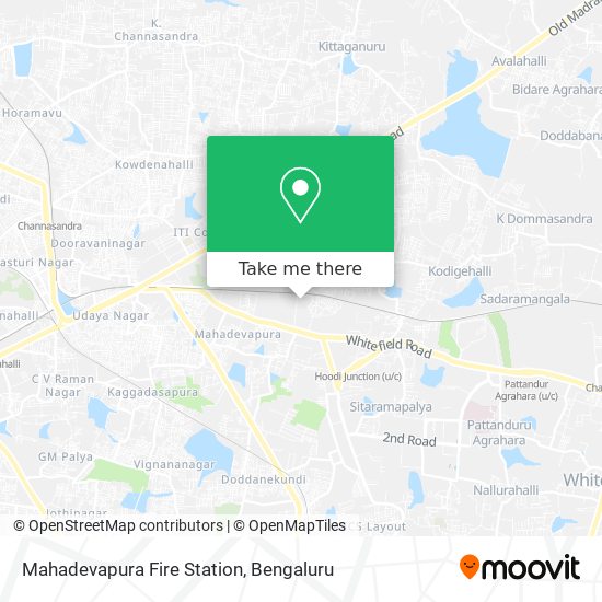 Mahadevapura Fire Station map