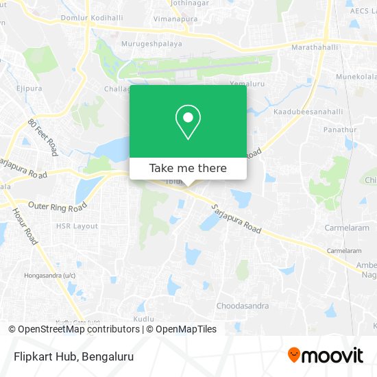 Flipkart Hub map