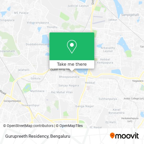 Gurupreeth Residency map
