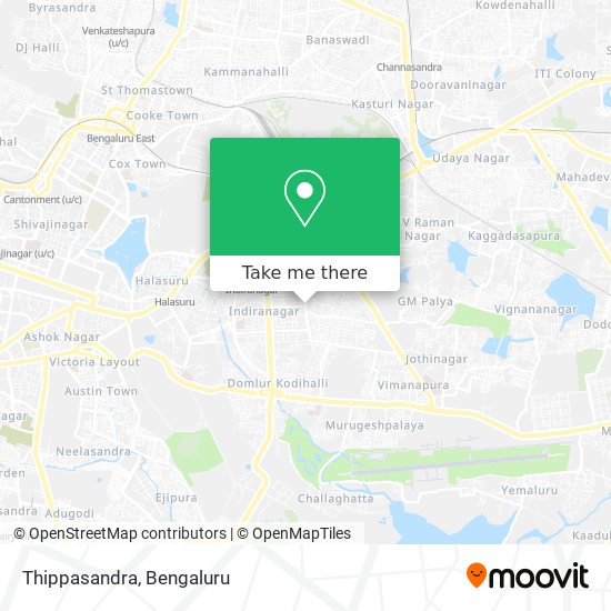 Thippasandra map