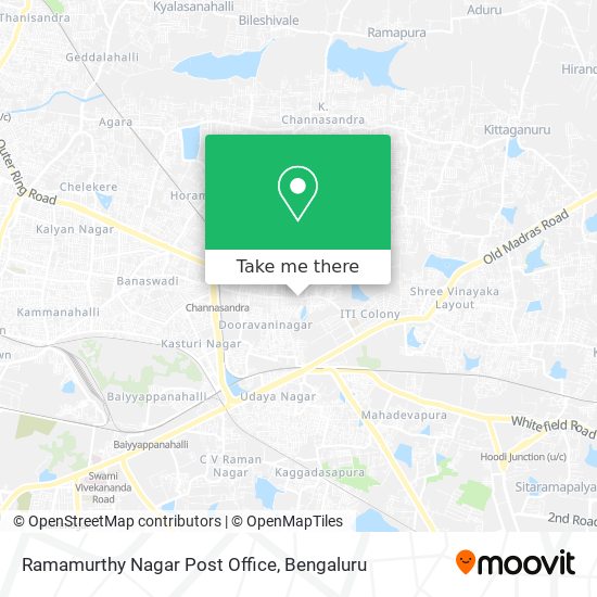 Ramamurthy Nagar Post Office map