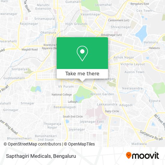 Sapthagiri Medicals map